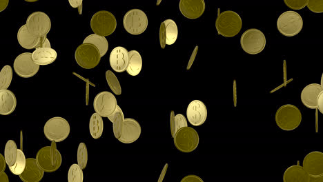 Geld-Gold-Münzen-Schleife-Kachel-Wirbeln-Mit-Alpha