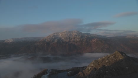 Toma-Estática-De-Un-Lugar-Nevado-Desde-La-Cumbre-De-Ben-A&#39;an-En-Las-Tierras-Altas