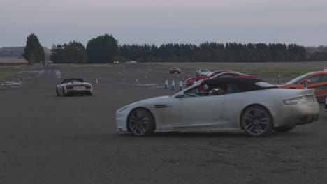 Static-shot-of-the-next-session-of-supercar-drivers-heading-out-onto-track
