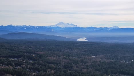 -Distant-Snowy-Mount-Baker-Seen-From-Greater-Vancouver-Area-AERIAL