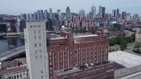 the-famous-Farine-Five-Roses-skyscraepr-building-aerial-footage-of-iconic-Canadian-flour-brand