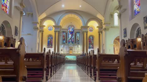 A-4K-static-shot-of-the-beautiful-interior-of-St-Teresa's-Church-Clarendon-St-Dublin-Ireland