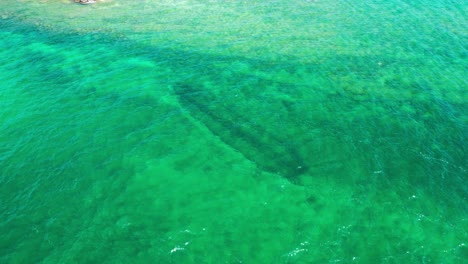 Drone-shot-looking-down-at-the-Christina-Nilsson-Shipwreck