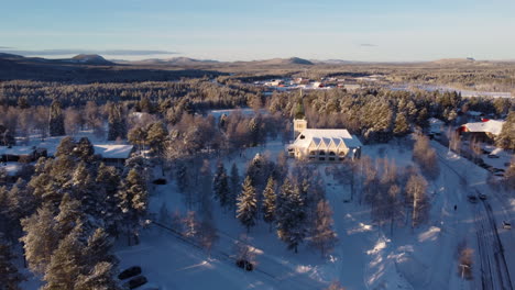 Ancient-Arvidsjaur-Parish-During-Winter-In-Sweden