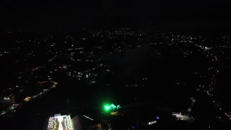 Firework-in-Mexican-City-at-night-during-festival-show