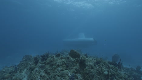 Cozumel.Reef-and-submarine.-Mexico.-Underwater-video