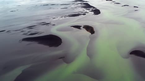 Glacier-Thawing-Out-On-Olfusa-River-In-Iceland