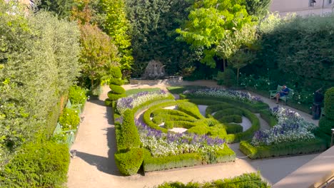 Fleur-de-Lys-garden-at-Hotel-de-Caumont-in-Aix-en-Provence-in-France
