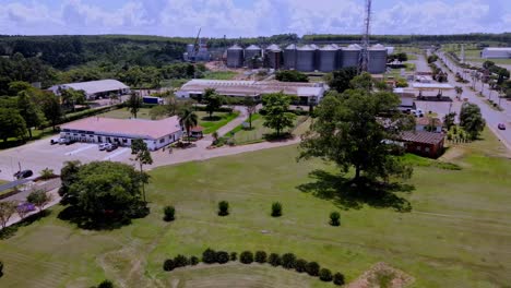 Drone-view-of-farm-buildings-and-silos-near-the-city-of-campo-grande