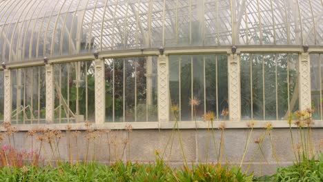 Closeup-shot-of-glasshouse-of-National-Botanic-Gardens-of-Ireland-in-Dublin-during-daytime