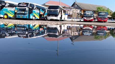 Puddles-of-water-at-the-bus-stand