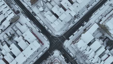 City-intersection-in-USA-in-snow-covered-american-town-after-snowstorm