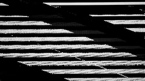 Signal-Interference-VHS-Glitches-and-Noise,-Black-and-White-Overlay