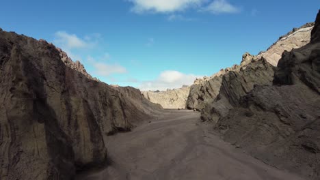 From-shadow-into-sunlight:-flight-up-arid-Canon-del-Indio-in-Argentina