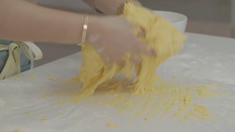 The-chef-kneads-the-bread-dough-to-make-it-smooth