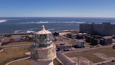 Jersey-Shore-lighthouse-revealed-frame-left-with-backwards-aerial-movement