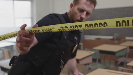 Zoom-out-crime-scene-in-a-class-room