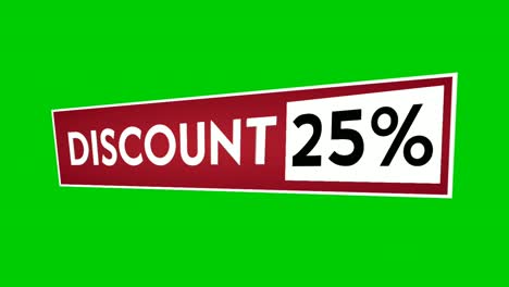 Discount-25%-text-percent-animation-motion-graphics-on-red-rectangle
