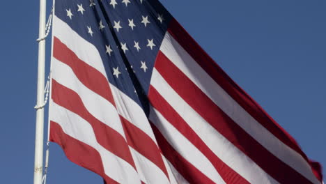 The-American-flag-waves-in-the-wind