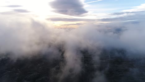 Mountain-cloud-top-view-landscape