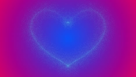 Liebe-Herz-Funkeln-Leuchtende-Feuerwerk-Animation-Form-Symbol-Schießen-Und-Verschwinden-Auf-Farbverlauf-Hintergrund-Rosa-Blau