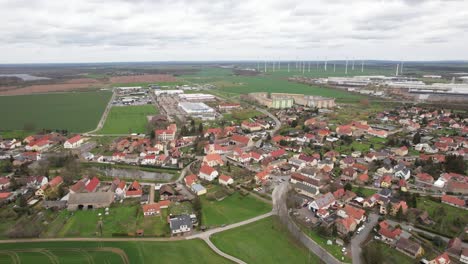Drone-shot-of-little-german-town