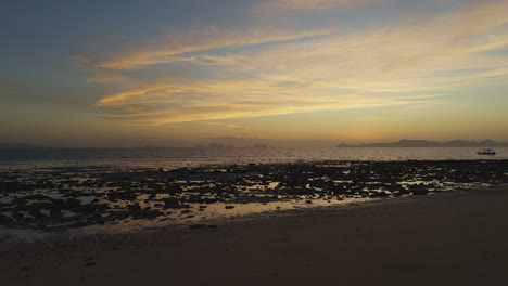 The-beautiful-beach-of-Koh-Kradan-at-sunset