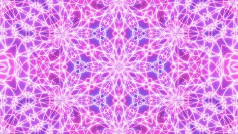 A-mesmerizing-kaleidoscope-of-neon-animation,-vibrant-with-hues-of-pink-and-blue,-where-regular-shapes-dance-and-transform-in-a-stunning-display-of-beauty-and-brilliance