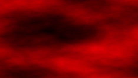 Simulation-Von-Schwarzen-Wolken,-Die-Sich-Am-Roten-Himmel-Bewegen