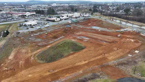 Construction-site-worker-on-Urban-Construction-Workplace-field-in-suburb-area-of-America