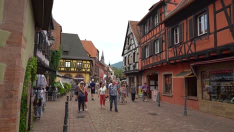 Main-Street-of-Kayserberg-Village-Filled-With-People