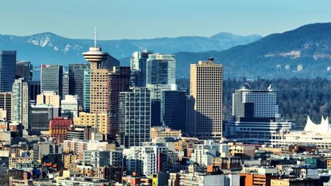 Skyline-Der-Innenstadt-Von-Vancouver-Tagsüber-In-BC,-Kanada