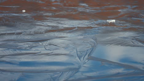 Beautiful-pattern-on-the-surface-of-the-frozen-pond