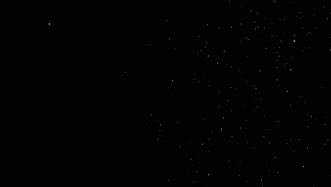 Animation-of-snow-particles-falling-across-the-screen-on-a-black-background