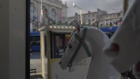 Montpellier-Carousel-View:-Tramway-and-Comedy-Square