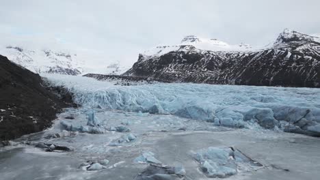 Gletscher-Vatnajökull,-Beeindruckendes-Erlebnis-Der-Naturschönheit-Islands,-Luftaufnahme
