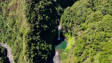 Distant-drone-footage-of-the-Tappiyah-falls-near-Batad-in-north-Philippines