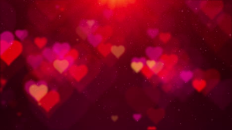 Lebendiges-Valentinstag-Dekor-Mit-Weichgezeichneten,-Schwebenden-Herzen-Und-Sich-Wiederholender-Partikelanimation