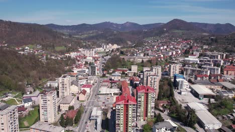 Luftaufnahme-Von-Trbovlje,-Slowenien