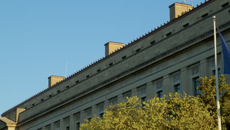 The-US-Department-of-Justice-building-at-sunrise