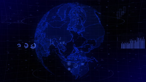cinematic-digital-globe-rotating-video-background-showcases-zooming-in-on-Taiwan-country