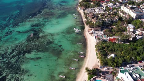 Vista-Aérea-De-Playa-Del-Carmen,-México