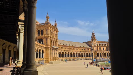 Plaza-De-Espana,-Sevilla,-Spanien