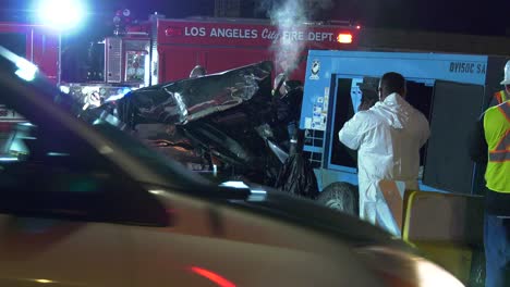 Escena-De-Accidente-Automovilístico-En-California