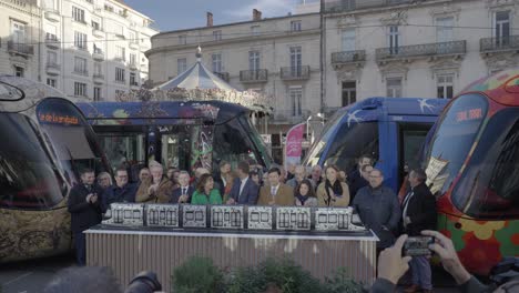 Alle-Bürgermeister-Frankreichs-Versammeln-Sich-In-Montpellier-Für-Kostenlosen-öffentlichen-Nahverkehr:-Applaus-Für-Das-Straßenbahnmodell-Der-Linie-5