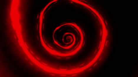 Animation-of-infinite-red-glowing-spiral-void