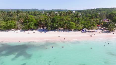 Playita-beaches-in-Las-Galeras-on-the-Samaná,-Dominican-Republic