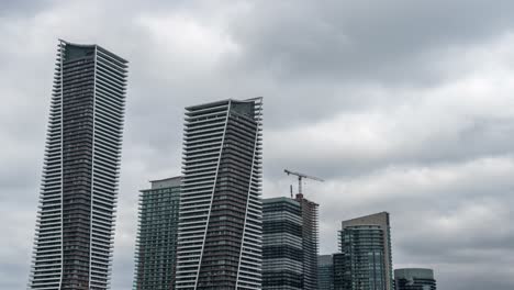 Timelapse-Of-High-rise-Condos-At-Parklawn,-Toronto