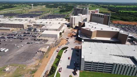 This-is-an-aerial-video-of-the-Winstar-World-Casino-in-Thackerville-Oklahoma-shot-point-of-interest-style-rotating-clockwise