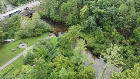 Michigan-lake-county-baldwin-michigan-drone-aerial-footage-of-river